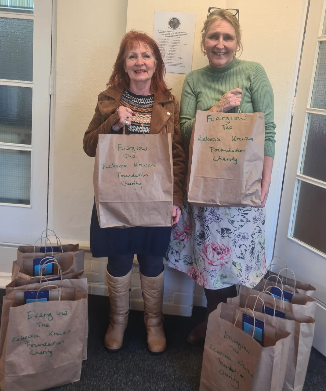 BeChange Community Hub Aylesham10 Baby Bags 30th January 2025 Lesley Farbrace and myself